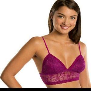 Candies V-Neck Lace Bralette XL